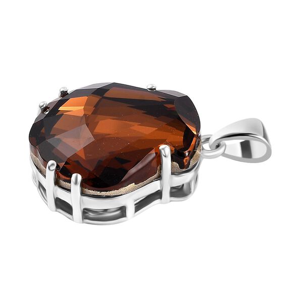 J Francis gefertigt mit SWAROVSKI- Geräucherter Topas Swarovski Kristall Anhänger image number 4