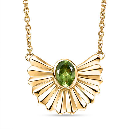 EVER TRUE Peridot Halskette ca. 50 cm Nickelfreies Messing ca. 0.81 ct