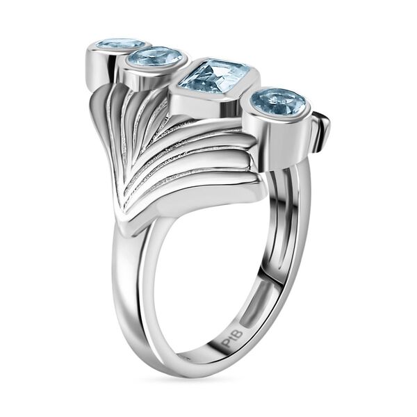 Himmelblauer Topas Ring Messing (Größe 16.00) ca. 1,72 ct image number 5