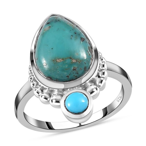 Sierra Nevada T&uuml;rkis und Sleeping Beauty T&uuml;rkis Ring - 5,50 ct. image number 4