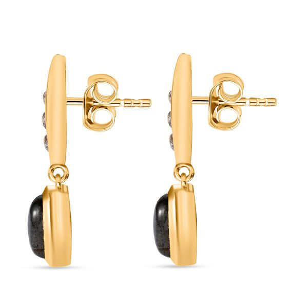 GP Celestial Dream Kollektion- AAA Labradorit und Kanchanaburi blaue Saphir-Ohrringe - 4,61 ct. image number 5