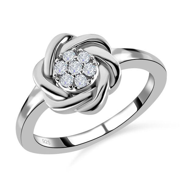 Wei&szlig;er Diamant-Ring - 0,10 ct. image number 4