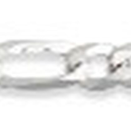 Italienisches Figaro-Armband ca. 18 cm + 2.5 cm Extender, 925 Silber Armband ca. 2,40g