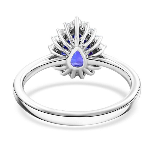 RHAPSODY zertifiziert und geprüft AAAA Tansanit und VS-EF Diamant Ring in 950 Platin - 2,15 ct. image number 4