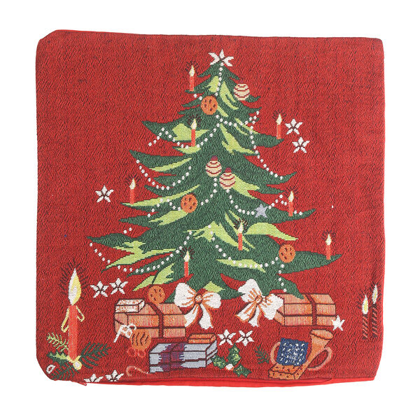 2er-Set Jacquard gewebte Kissenbez&uuml;ge, Weihnachtsbaum, Gr&ouml;&szlig;e 45,7x45,7 cm&nbsp; image number 3