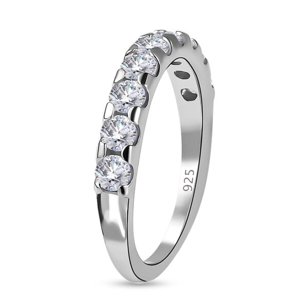 Moissanit Ring in platiniertem 925 Silber - 0,93 ct. image number 4