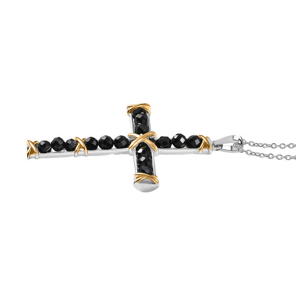 EverTrue AA schwarzer Spinell Anh&auml;nger mit 50cm Kette - 5,70 ct. image number 3