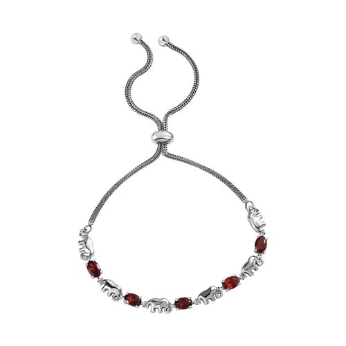 Flexibles rotes Garnat-Armband, 25,5 cm - 2,83 ct. image number 0