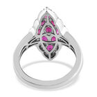 Afrikanischer Rubin und Zirkon-Ring, 925 Silber platiniert  ca. 1,85 ct image number 5