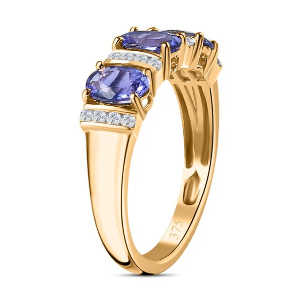 AAA Tansanit und Moissanit Ring, ca. 1,59 ct. image number 7