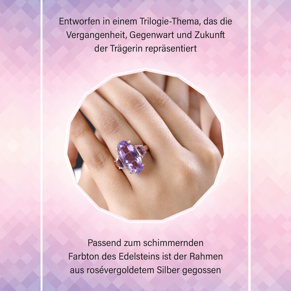 Bold Rose de France Amethyst Ring image number 9