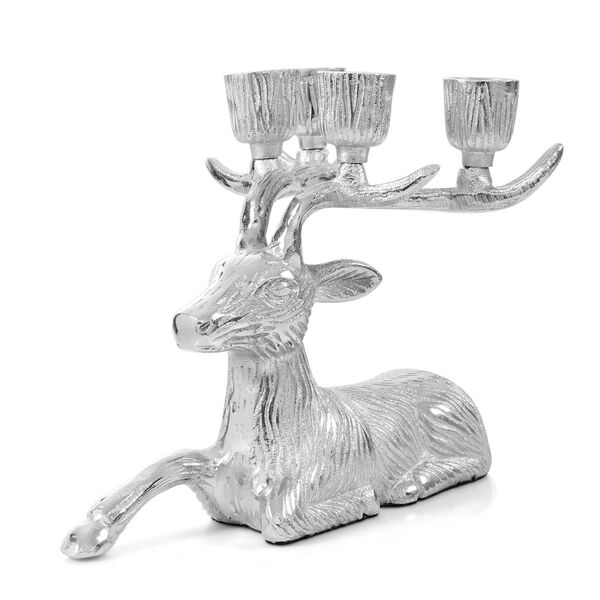 Rentier Kerzenhalter, 50,8x27,9x40,6cm, Silber image number 3