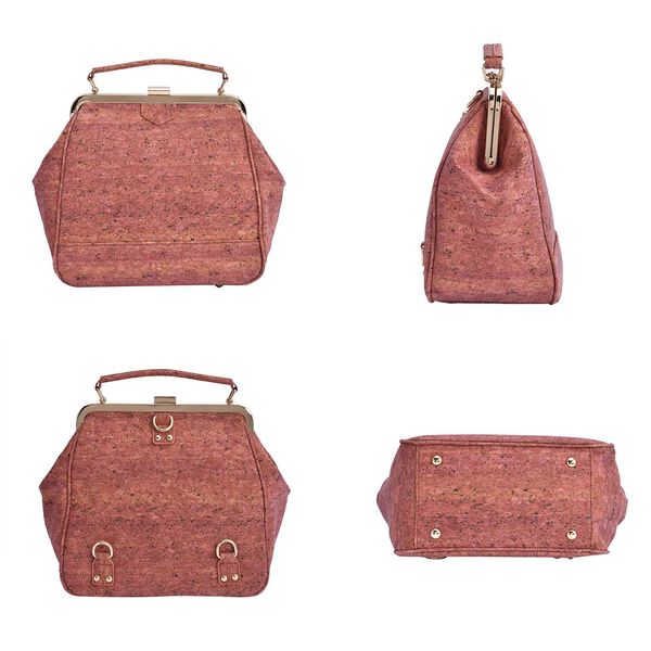 Rucksack aus Naturkork mit Schultergurt, Rot image number 4