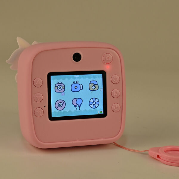 Kinder-Digitalkamera mit Sofortdruck-Funktion und Doppellinse, 10x4,5x10 cm, Rosa image number 2