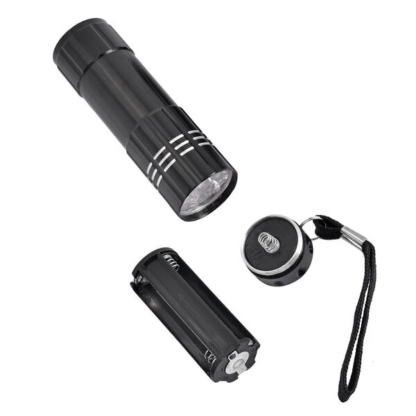 Mini-UV-Licht Taschenlampe, Metall, Kratzfest, (AAA Batterien nicht inklusive), 150g image number 6