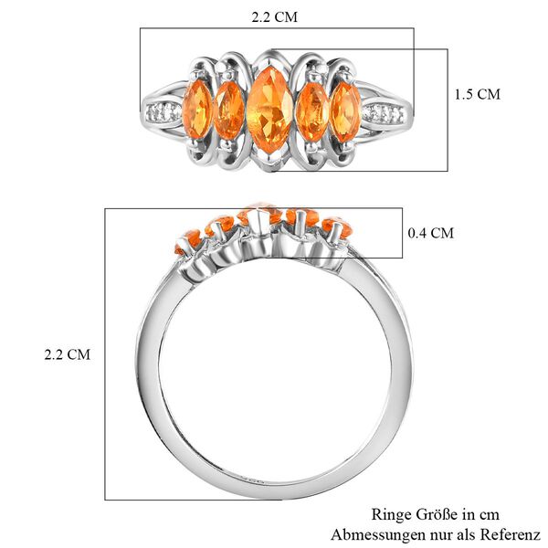 Salamanca Feueropal und Zirkon-Ring - 0,66 ct. image number 7