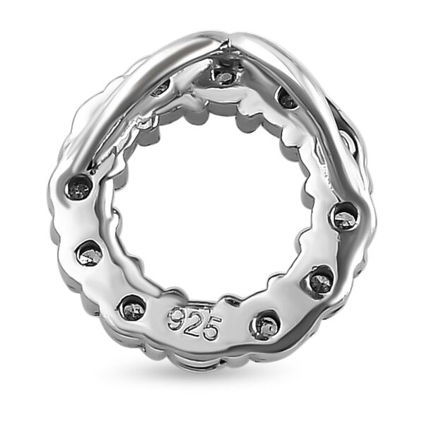 Weißer Diamant-Anhänger, 925 Silber platiniert ca. 0.05 ct image number 5