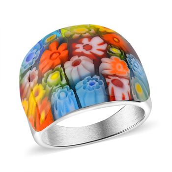 Mehrfarbiger Ring im Murano-Stil