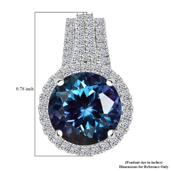 AAA Lab Grown Alexandrite, Lab Grown Diamant Schmuckset 417 Gold ca. 5,35 ct. image number 5