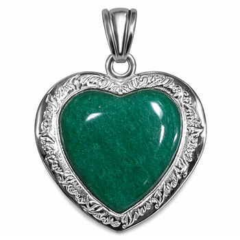 Gr&uuml;ner Aventurin Anh&auml;nger ca. 35.00 ct