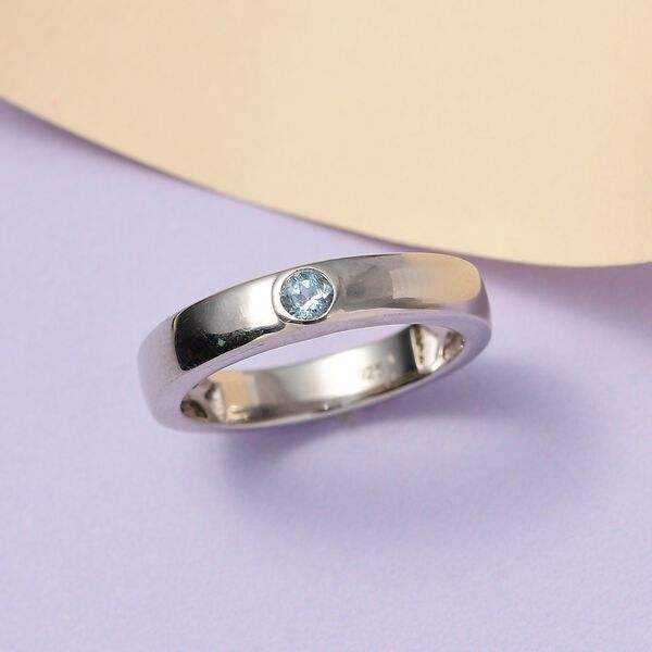 Santamaria Aquamarin Solit&auml;r Ring - 0,09 ct. image number 2