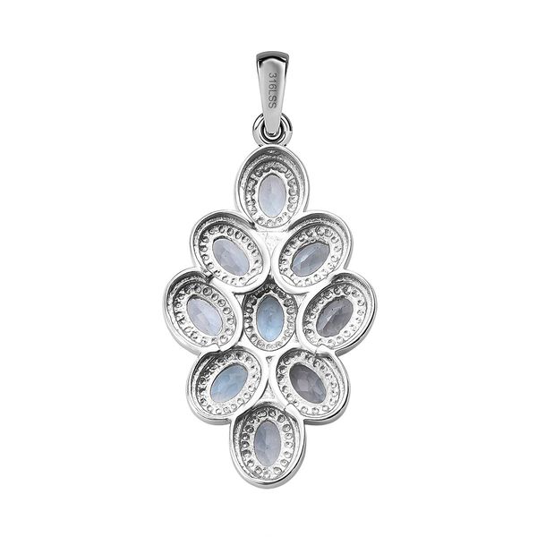 Himmelblauer Topas Anh&auml;nger, Edelstahl ca. 4.51 ct image number 5