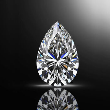 LUXURIANT DIAMOND- VS Labor Diamant ungefasster Edelstein, Tropfen- und Facettenschliff - 7 ct.