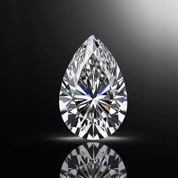 LUXURIANT DIAMOND- VS Labor Diamant ungefasster Edelstein, Tropfen- und Facettenschliff - 7 ct. image number 3