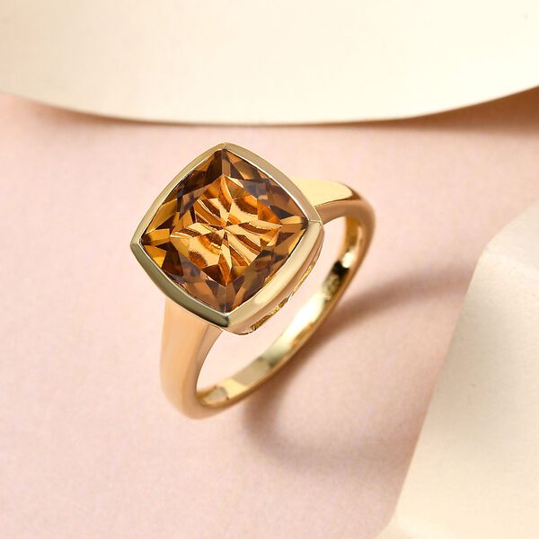 Champagner Triplett Quarz Ring - 4,59 ct. image number 2