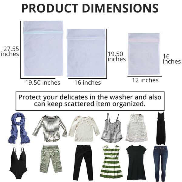 HOMESMART Set aus 5 W&auml;schenetzen image number 4