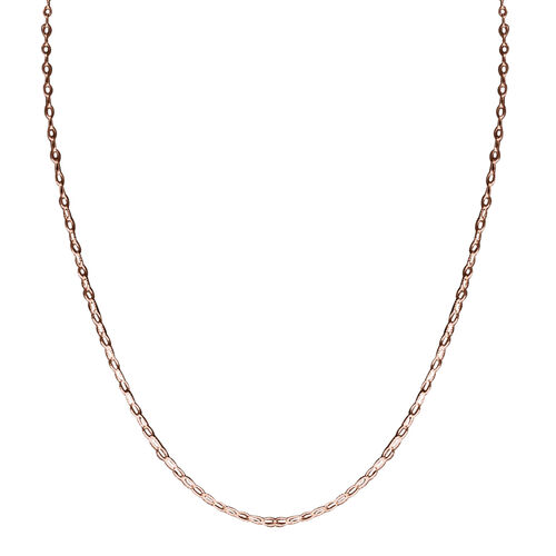 Oval Stern-Kette, ca. 76 cm, 925 Silber Roségold-Überzug ca. 3,40g image number 0