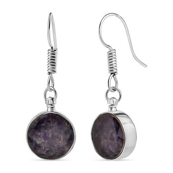 Tansanit-Matrix Ohrringe Messing ca. 6.00 ct