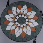 3er-Set Mosaik Tisch und 2 Stühle, Kaleidoskop Muster, Größe T: 60x60x70 cm, S: 39x44x90 cm, Weiß image number 5