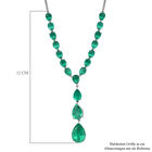 Smaragd-Triplett-Quarz Halskette in 925 Silber image number 5
