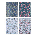 40er-Set Geschenkpapiere, Weihnachtsmotiv, Größe 51x74 cm, Grün/Weiß