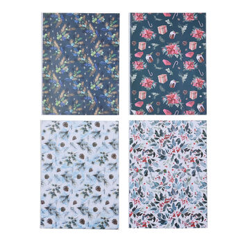 40er-Set Geschenkpapiere, Weihnachtsmotiv, Gr&ouml;&szlig;e 51x74 cm, Mehrfarbig&nbsp;