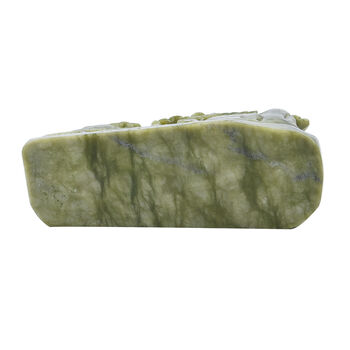 Edelsteinfigur aus Serpentin, Gr&uuml;n