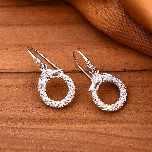 Royal Bali Kollektion - Drachen Ohrringe in 925 Silber image number 1