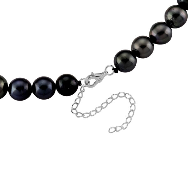 LUXORO AAA Tahiti Perle (8-12 mm) Halskette ca. 45 cm 417 Wei&szlig; Gold image number 4