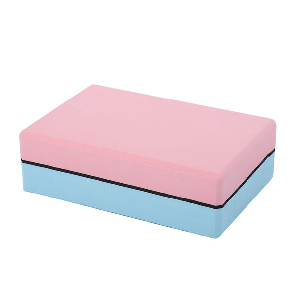 Yoga Block aus Eva-Schaum, Rosa-Blau image number 8