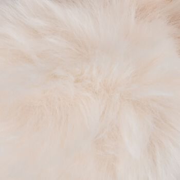 Damen Schal aus Kunstfell, Beige