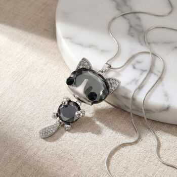 Mehrfarbiger Kristall Anh&auml;nger mit Kette ca. 63.5 cm + 5 cm Extender