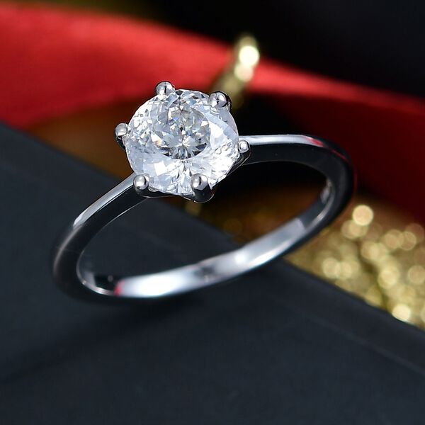 D'Joy Moissanit Ring, 925 Silber rhodiniert - 1,38 ct. image number 1