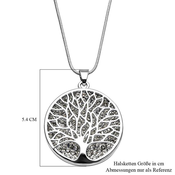 Wei&szlig;er Kristall-Anh&auml;nger mit Kette image number 6