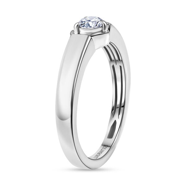 LUXURIANT SI-GH Labor Diamant Ring, 925 Silber rhodiniert - 0,20 ct. image number 4