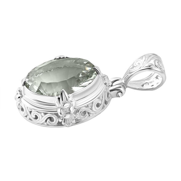 D'Joy AA Prasiolith (16x12mm) Anh&auml;nger 925 Silber ca. 8.90 ct image number 3