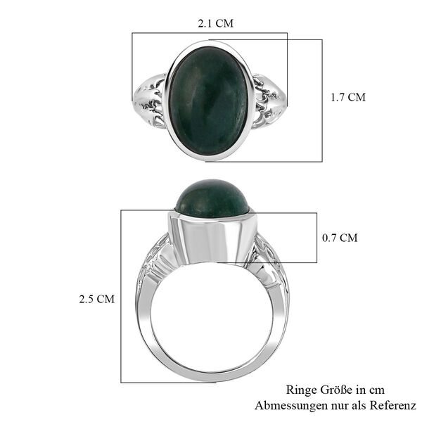 Gr&uuml;ner Aventurin Ring, 950 Kupfer, (Gr&ouml;&szlig;e 19.00) ca. 6.53 ct image number 6