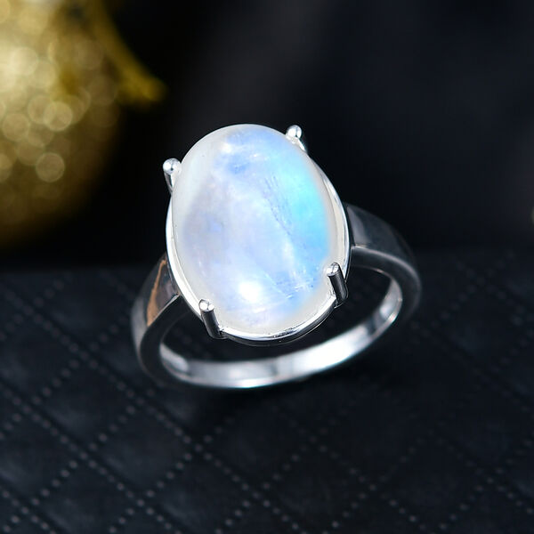 D'Joy AA Regenbogen Mondstein Ring - 10,87 ct. image number 2