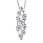 D'Joy GRA zertifiziert Moissanit Schmuckset ca. 45 cm 925 Silber rhodiniert ca. 1.56 ct