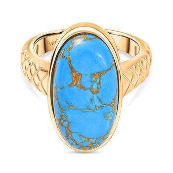 EverTrue blauer T&uuml;rkis Ring - 8,70 ct.